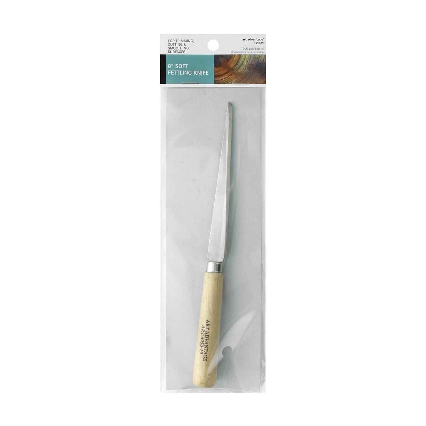 Art Advantage Fettling Knife Soft 8" - Clay & Pottery Knife for Ceramic Craft, Sculpting, Trimming, Shaping, and Carving in Pottery, Clay, and Ceramic Projects