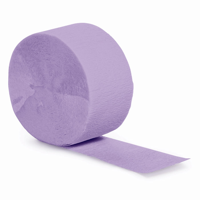 Luscious Lavender Crepe Streamers 81 ft
