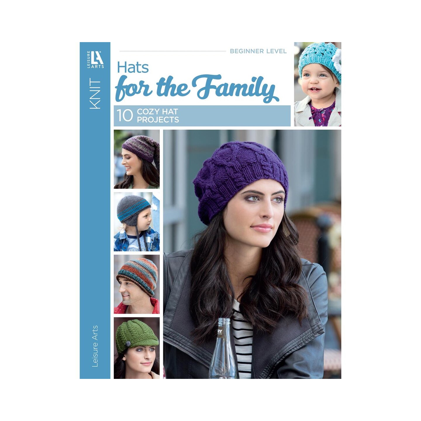 Leisure Arts Hats For The Family Knitting Book, Knitting Books, Pattern Books, How To Knit, Patterns, Book, Books And Patterns