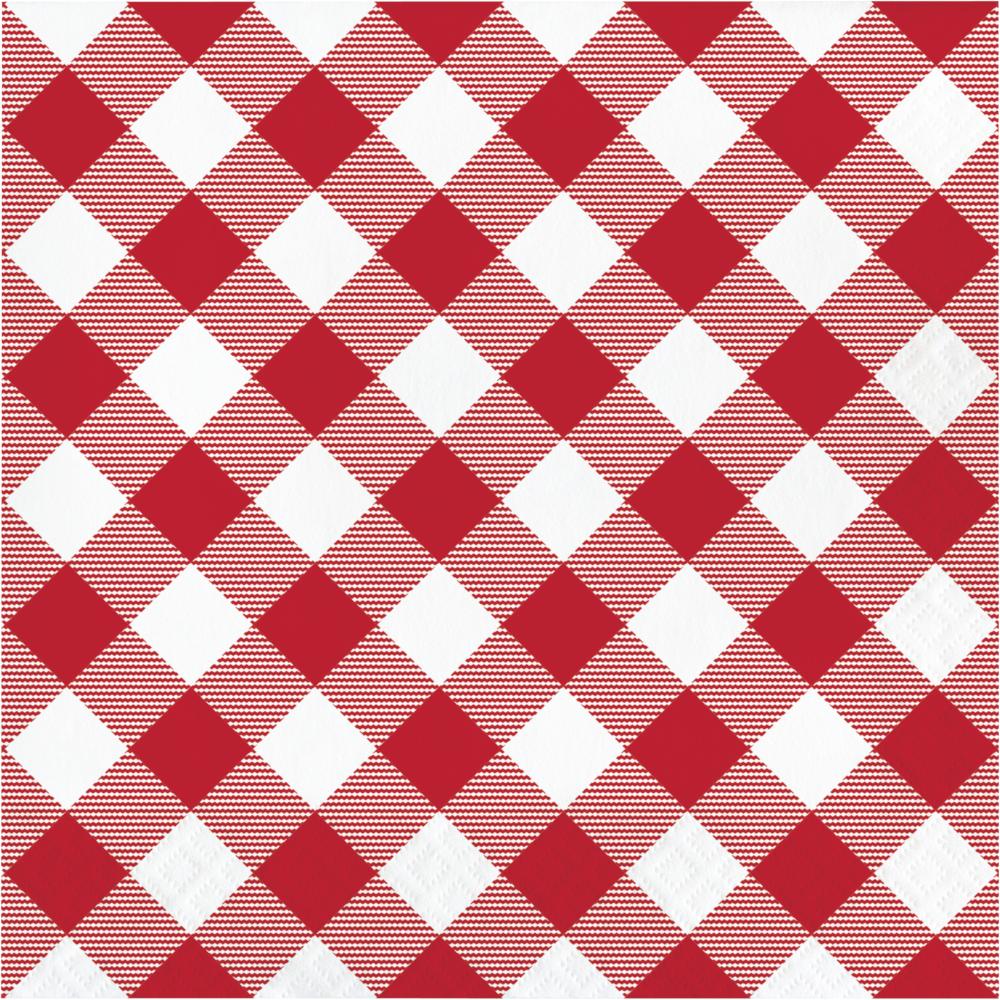 Bulk Pack of 32 Classic Gingham Luncheon Napkins