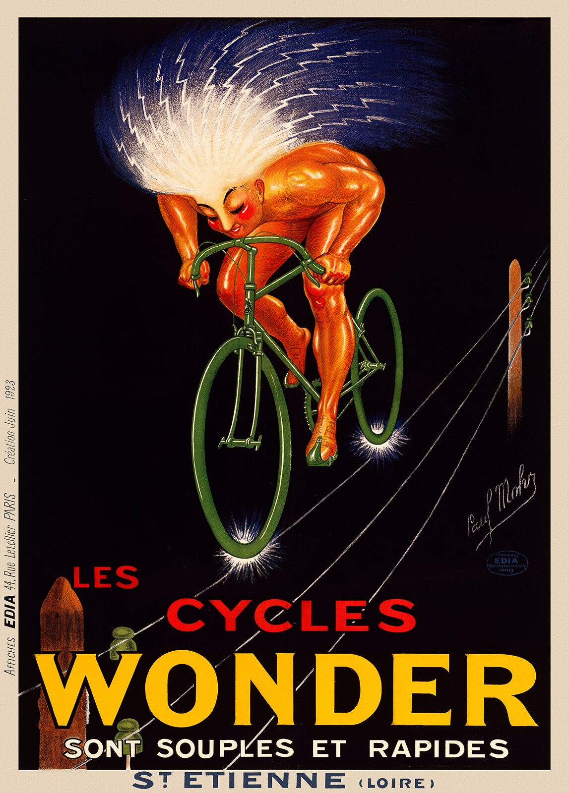 Cycles Wonder - Vintage Bicycle Poster Prints