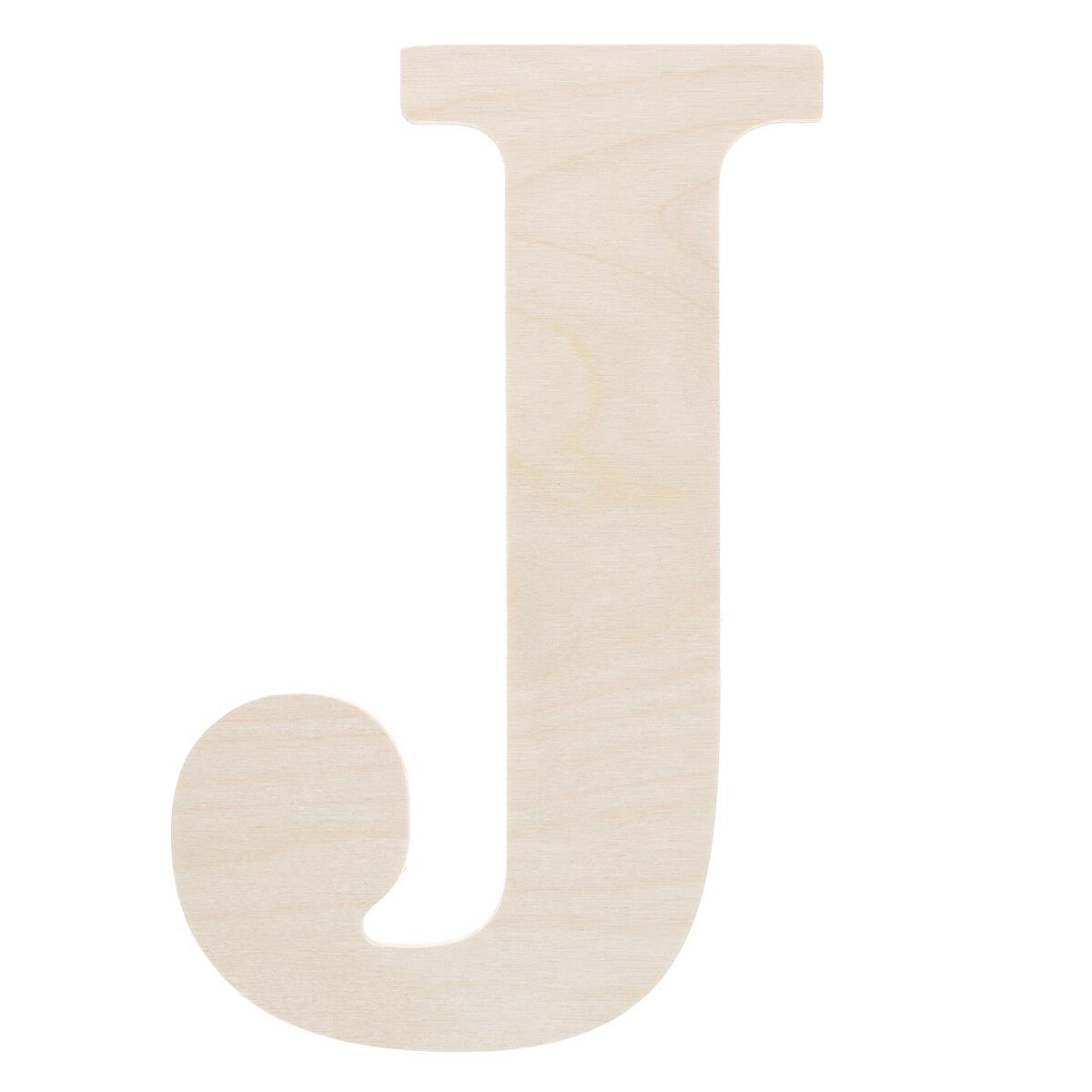 Good Wood by Leisure Arts Letter 9.5" J, Wooden Letters, Wood Letters, Wooden Letters Wall Decor, Large Wooden Letters, Wooden Letters 9.5 inch, Small Wooden Letters for Crafts