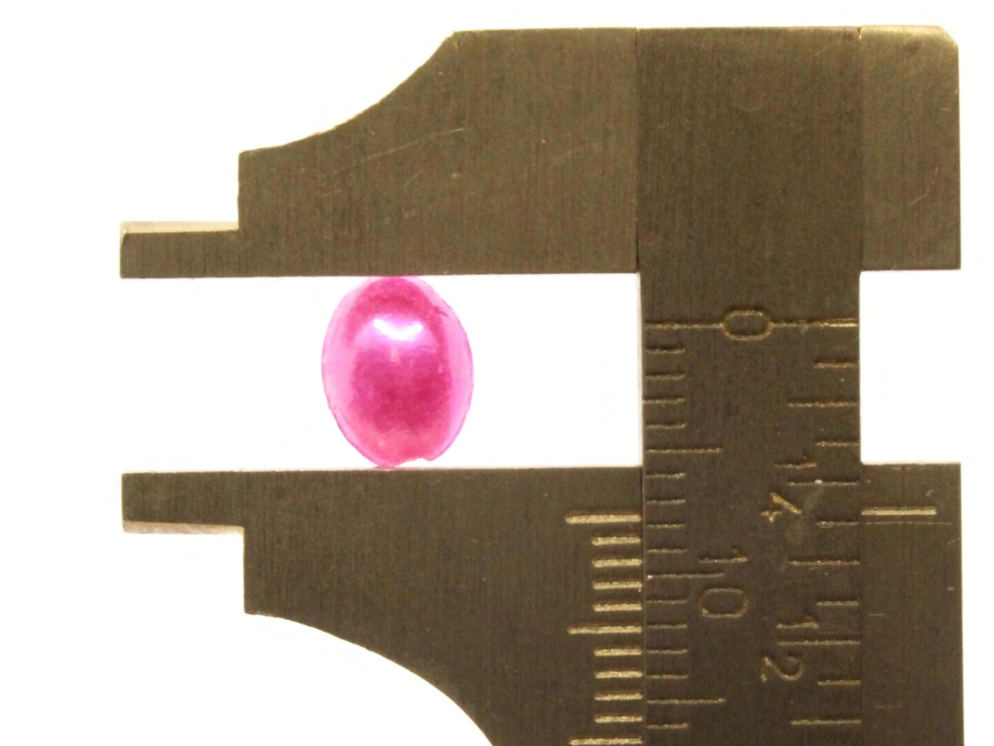 100 8mm x 6mm Bright Pink Pearl Plastic Flatback Oval Cabochons