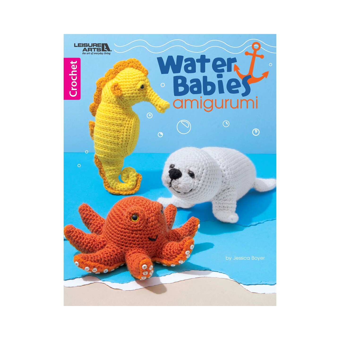 Leisure Arts Water Babies Amigurumi Crochet Book, Beginner-Friendly Amigurumi Patterns, Soft Toy Crochet Designs, Stitch Guide and Pattern Book for Kids & Adults