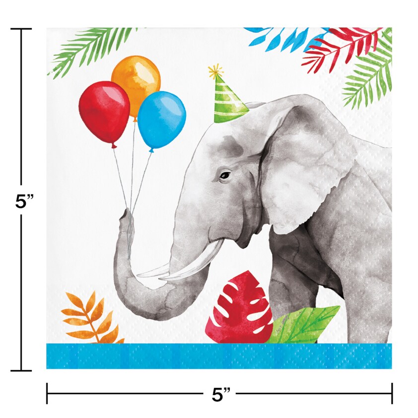 Party Animals Beverage Napkin (16/Pkg)