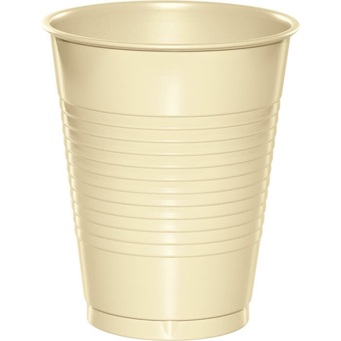 Ivory Plastic 16 Oz Cups (20/Pkg)
