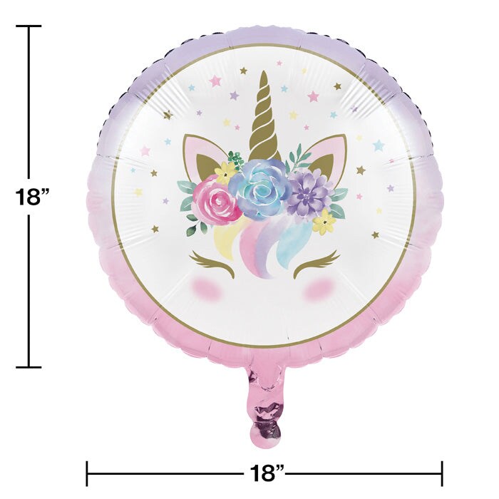 Unicorn Baby Shower Mylar Balloon
