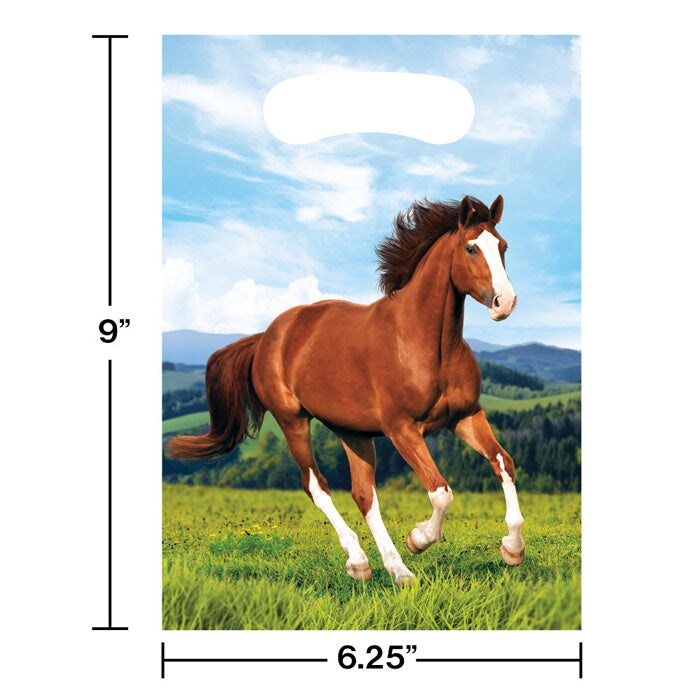 Bulk Pack of 16 Horse &#x26; Pony Bag Favor Bags