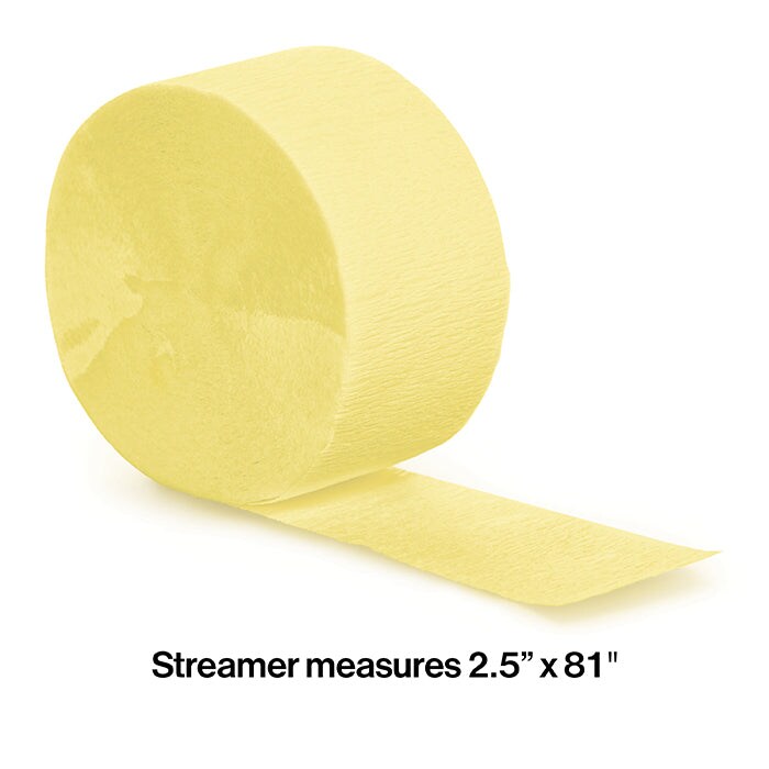 Mimosa Crepe Streamers 81 ft