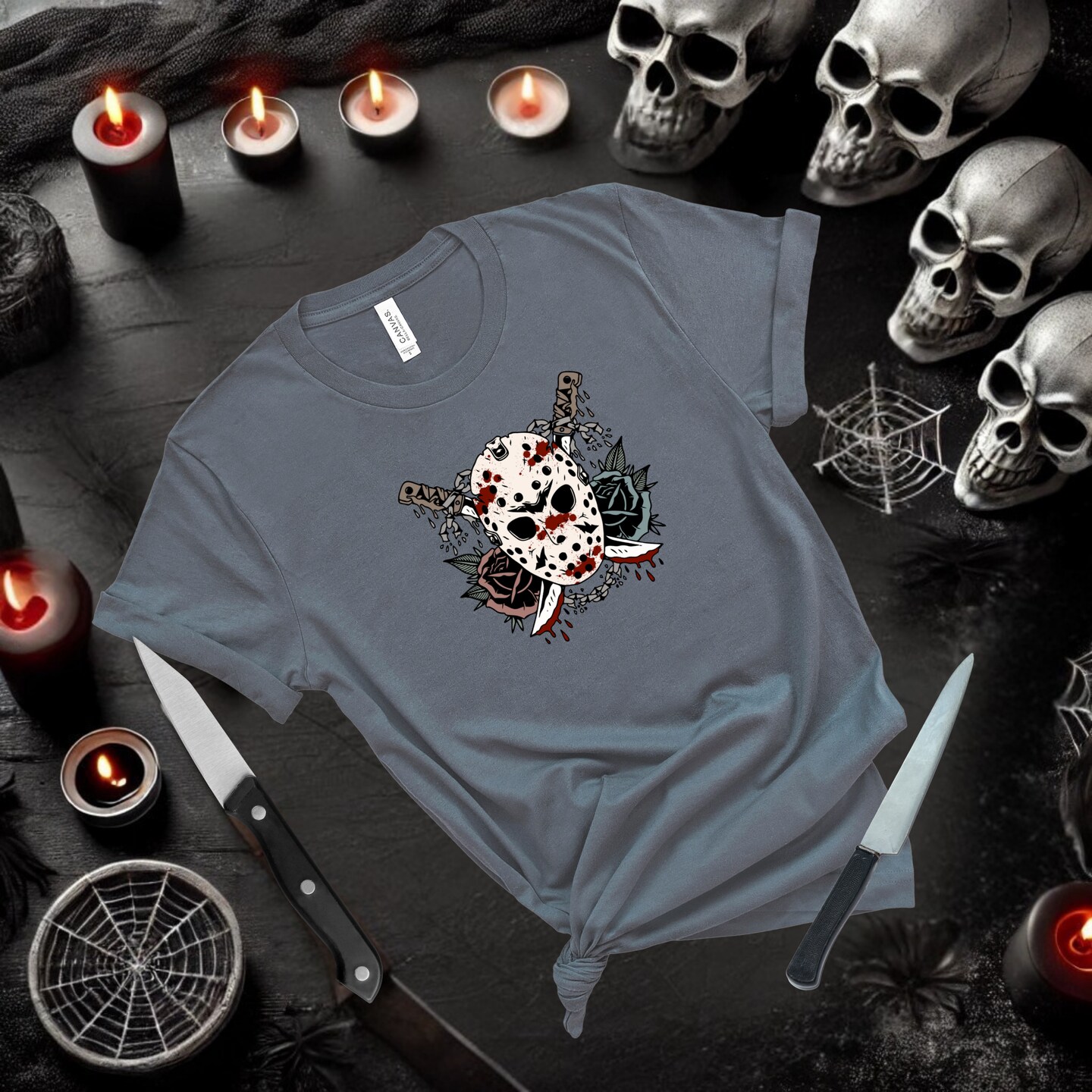Friday the 13th Horror Shirt | Jason Voorhees Bleached T-Shirt | Horror Movie Tee | Slasher Fan Shirt | Spooky Graphic Tee product 5