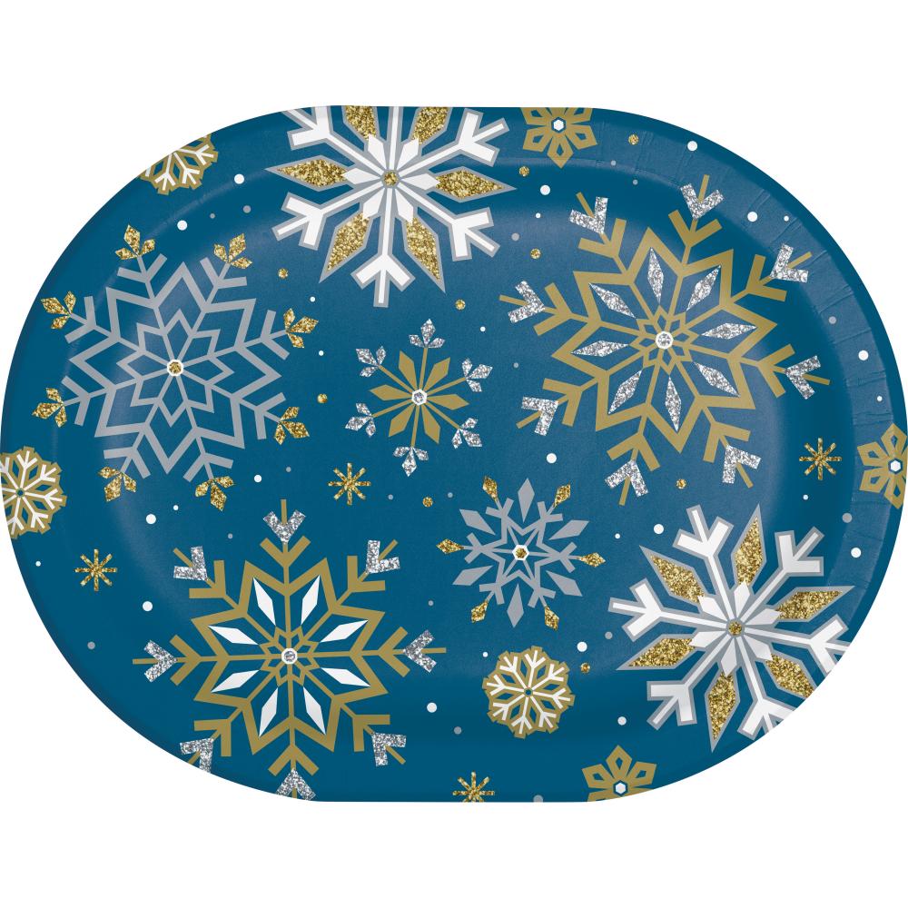 Whimsical Winter Oval Platter (8/Pkg)