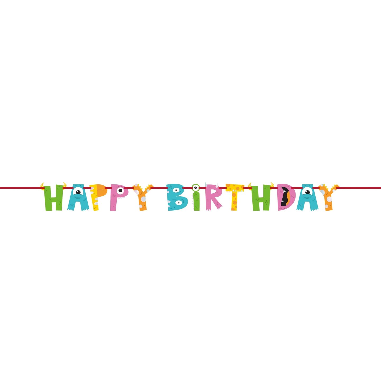 Bulk Pack of 2 Monsters Letter Banners w/ Ribbon