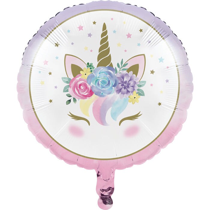 Unicorn Baby Shower Mylar Balloon