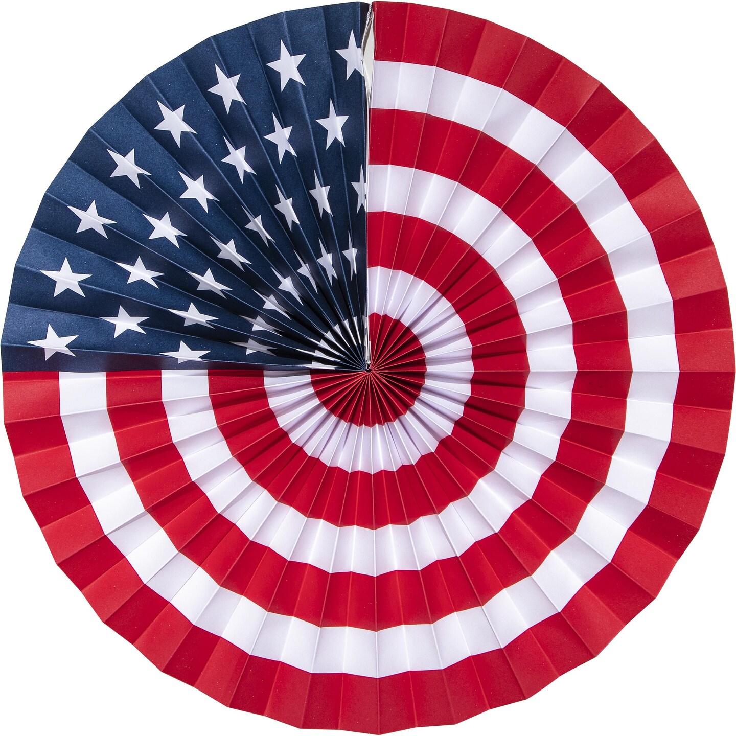 Patriotic Fans PR 16&#x22; 12&#x22; 8&#x22; (3/Pkg)