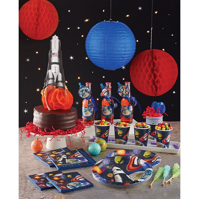 Bulk Pack of 32 Space Blast Beverage Napkins, 3 Ply