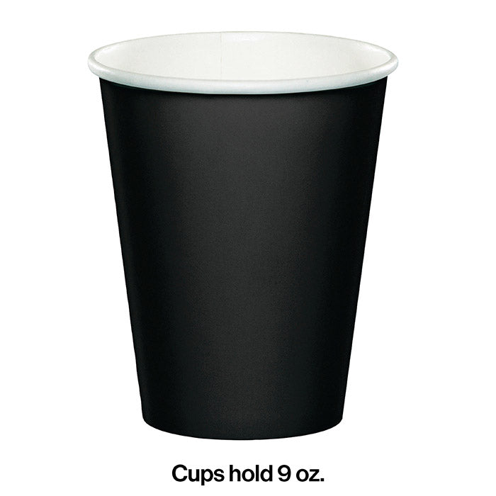 Black Velvet Hot/Cold Paper Cups 9 Oz (24/Pkg)