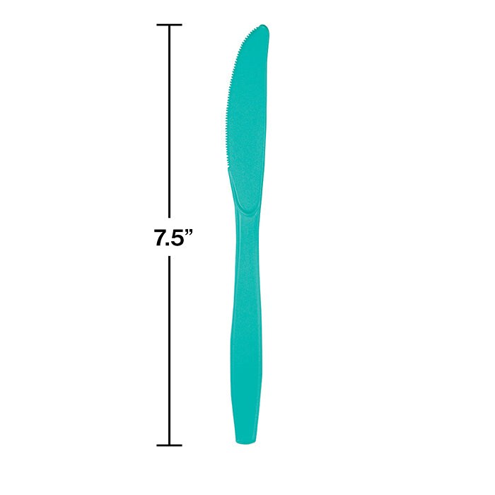 Teal Lagoon Plastic Knives (24/Pkg)