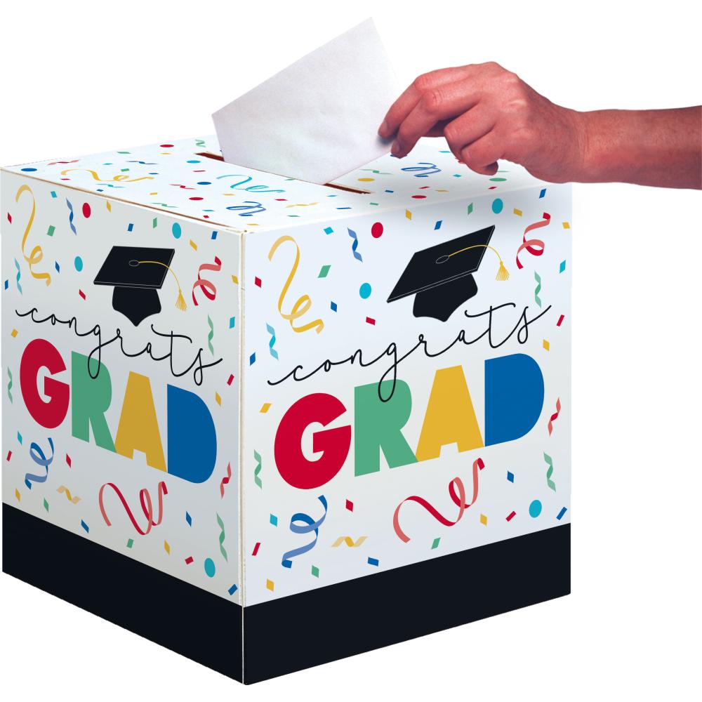 Grad Cap Toss 12&#x22; x 12&#x22; Card Box