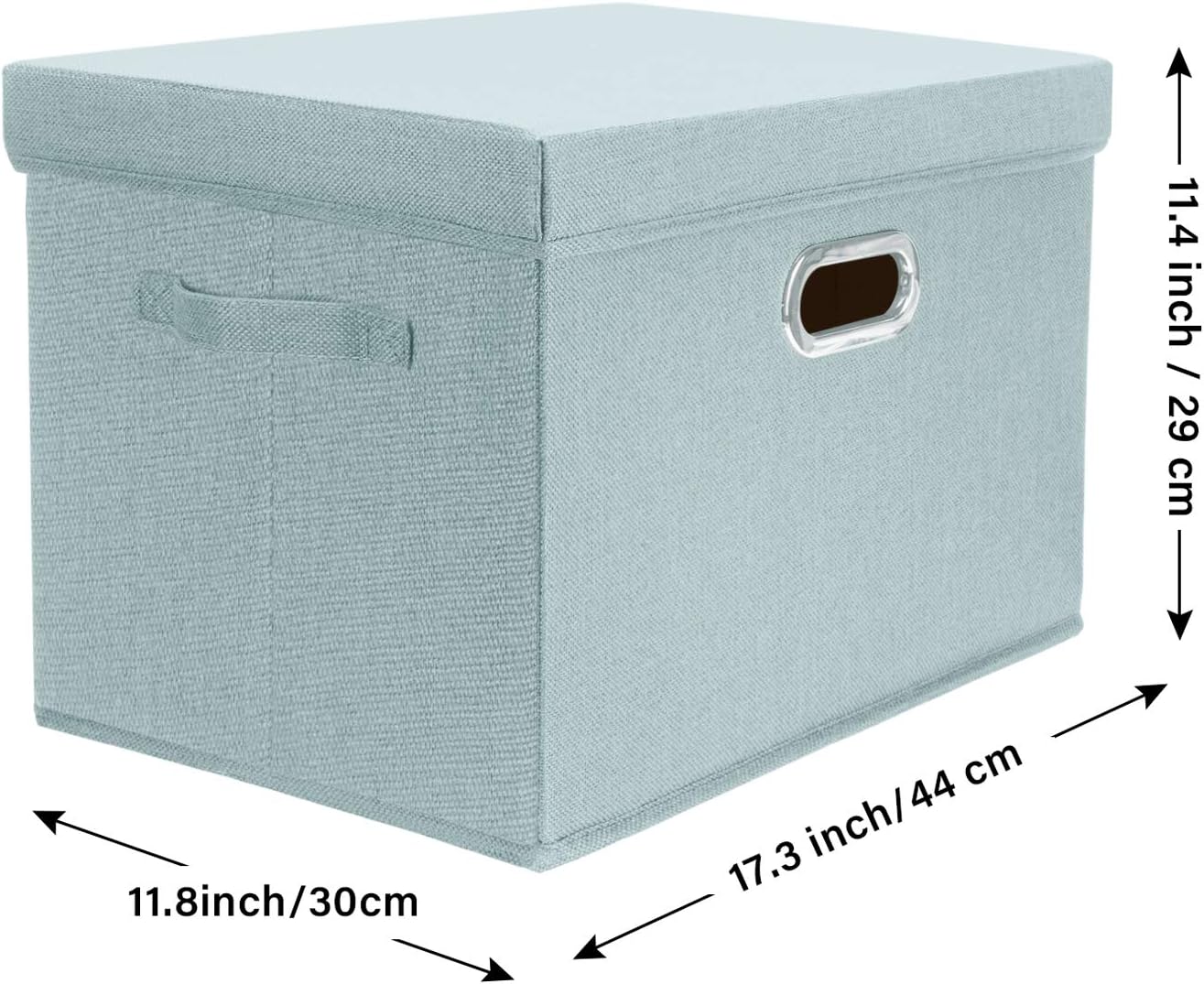 Large Collapsible Storage Bins with Lids, Organization Bins for Closet Storage