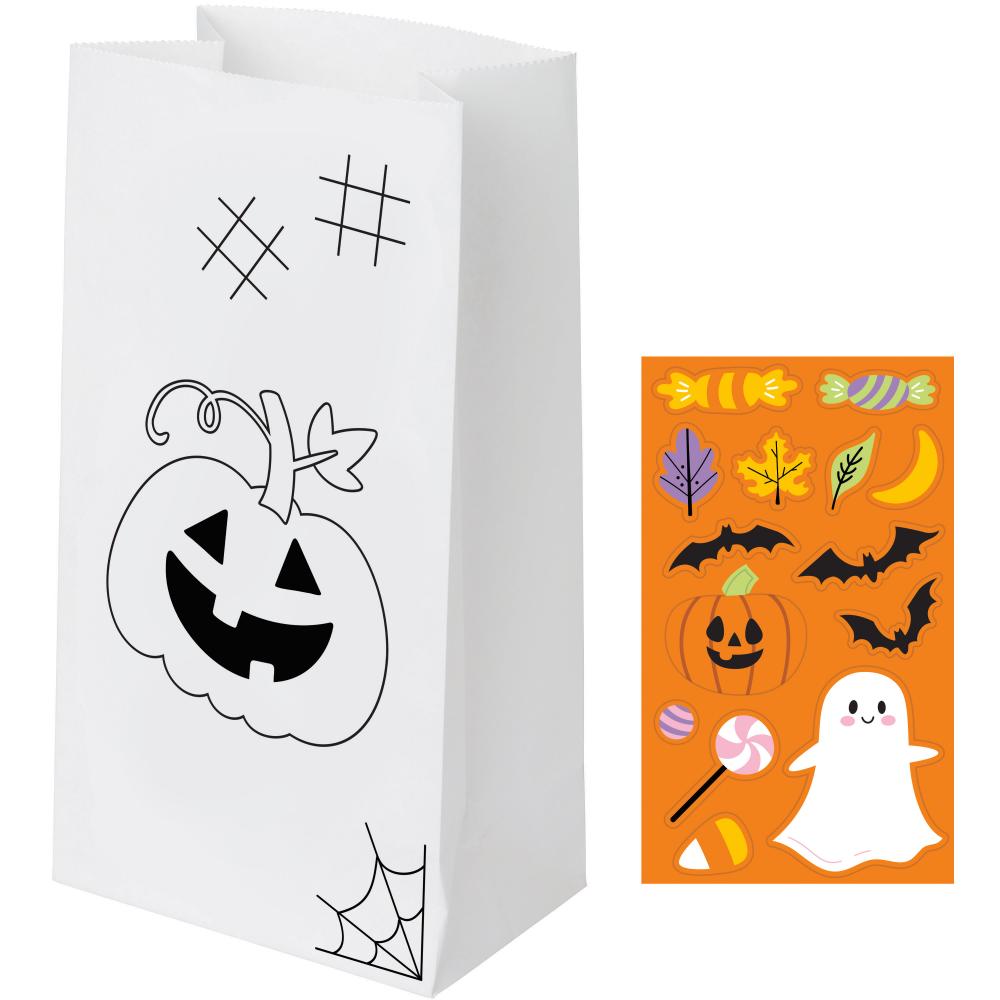 Halloween Paper Treat Bag (8/Pkg)
