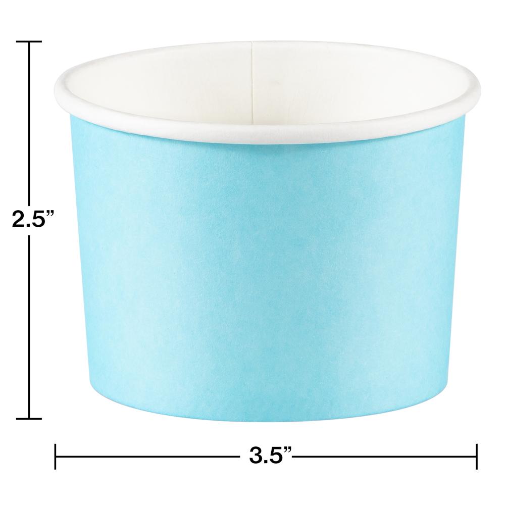 Pastel Blue 8 oz Paper Treat Cups (8/Pkg)