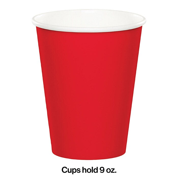 Classic Red Hot/Cold Paper Cups 9 Oz (24/Pkg)