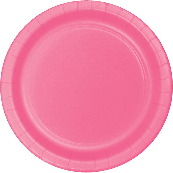 Candy Pink Paper Plates (8/Pkg)