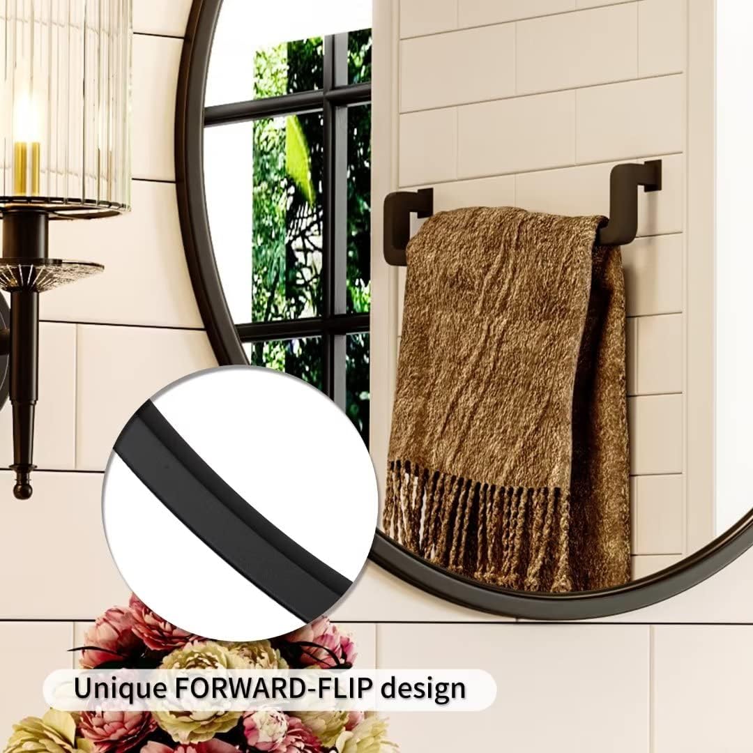 20'' Black Round Mirror, Circle Wall Mirror for Bathroom Vanity