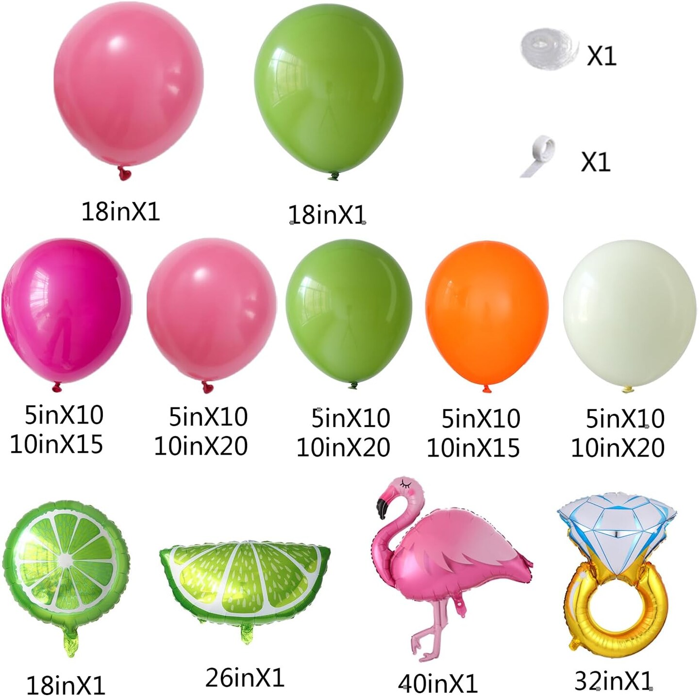 Margs And Matrimony Bachelorette Party Decorations 148Pcs Margarita Tropical Balloon Arch Garland Kit Lime Lemon Diamond Ring Flamingo Balloons Martini Birthday Mexican Fiesta Wedding Bach Decor