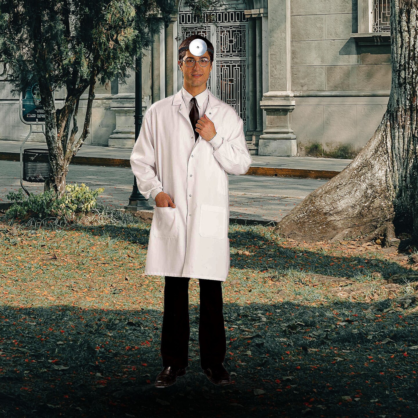 Adult Doctors Laboratory Coat Halloween Costume XL