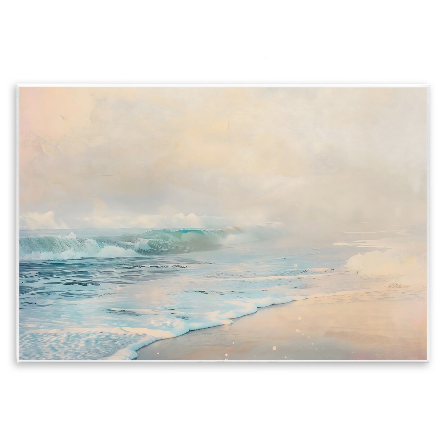 Stupell Industries Pale Beach Fading Neutrals Wall Plaque Art, design by Creative Studio