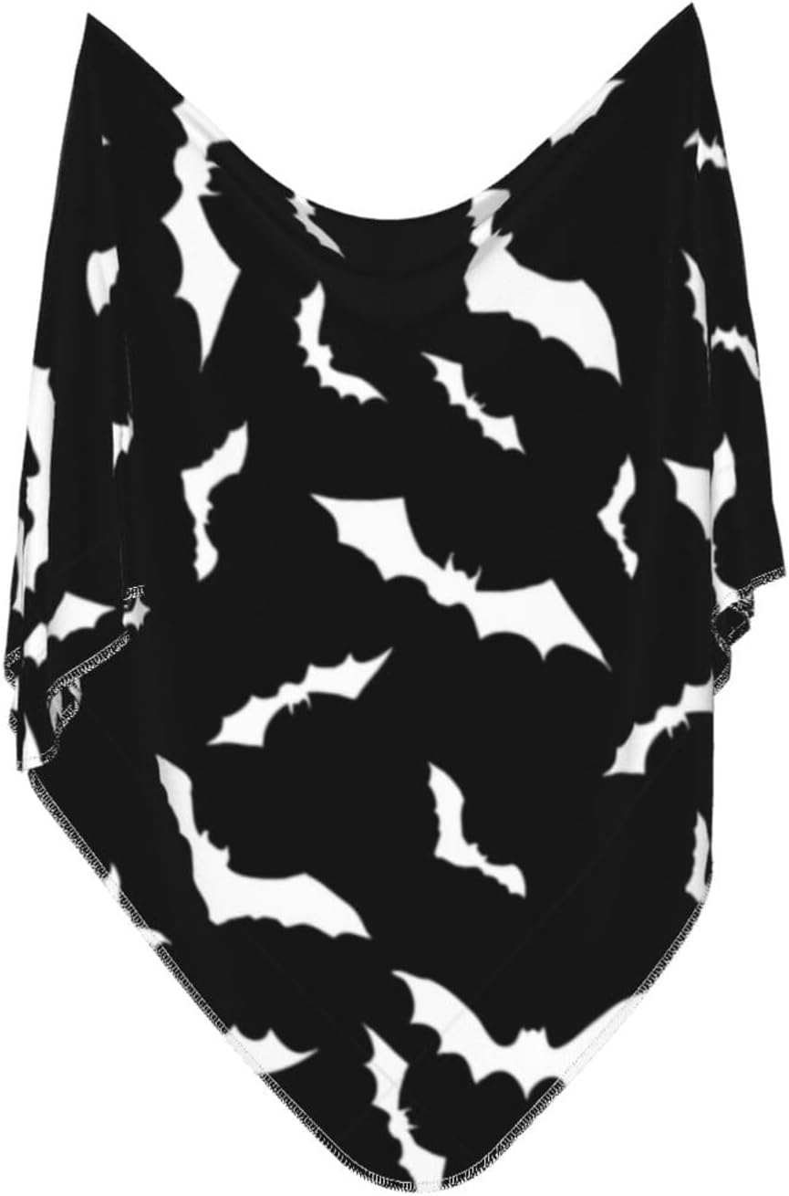 Halloween Bat Goth Baby Stuff Newborn Swaddle Blanket Soft(Halloween Bat Goth)