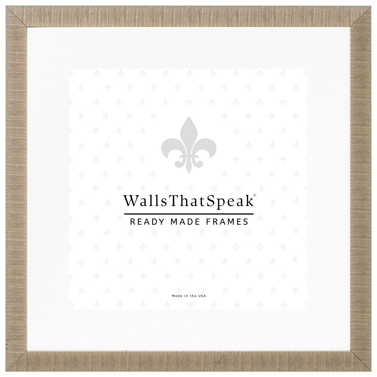 24x24 Matted Picture Frame, Linear 1 Inch Polystyrene Moulding, Wall Display Frame for Art, Posters, or Photos by wallsthatspeak