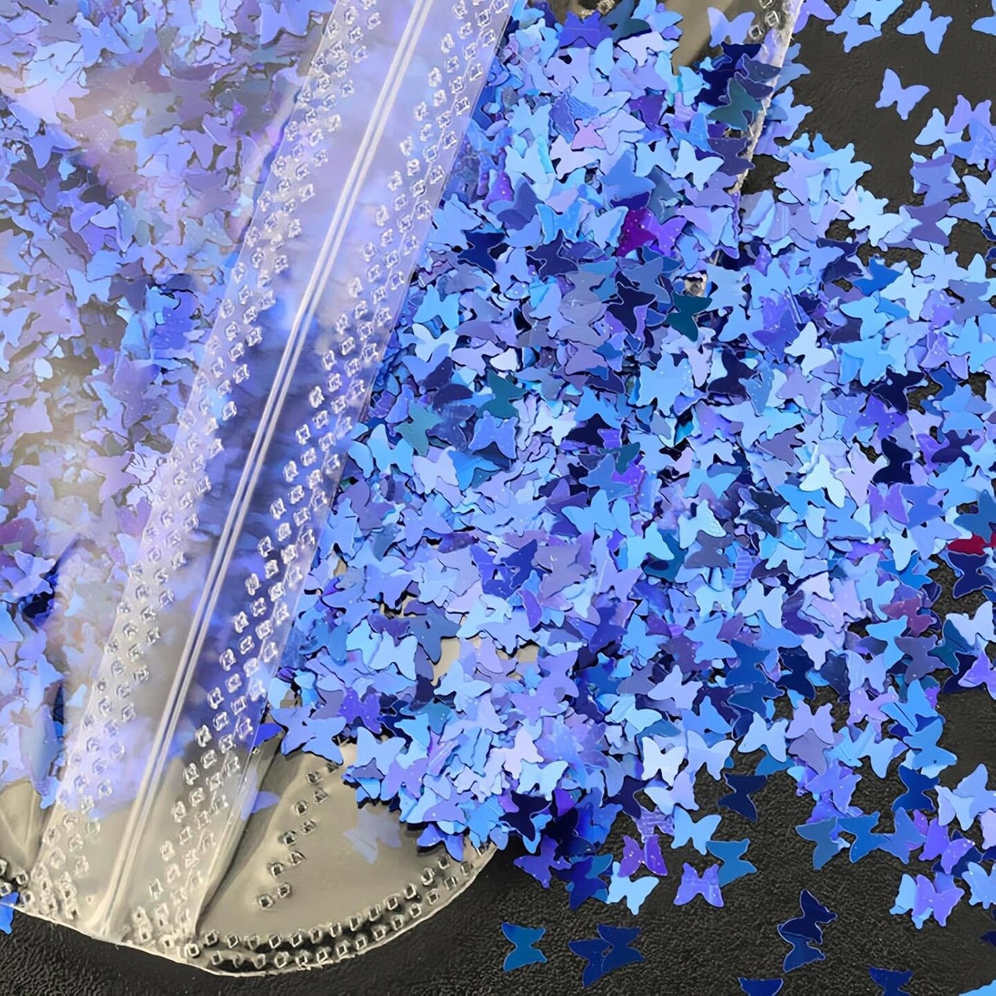 12 Colors Star Moon Butterfly Shaped Glitter Confetti (Multi-colour)