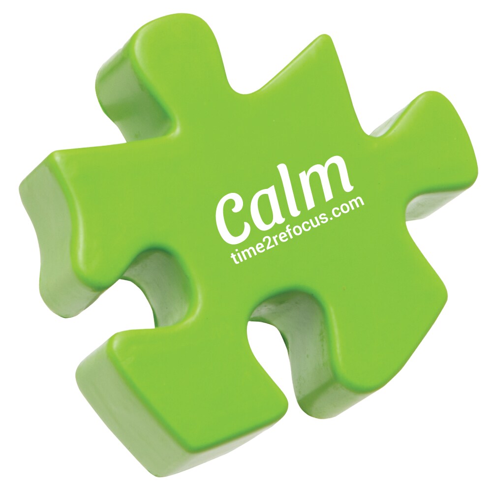 Foam Fidget Puzzle Piece Stimmers with Storage Jar