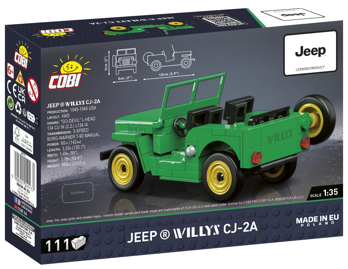 COBI JEEP Willys CJ-2A (Green)