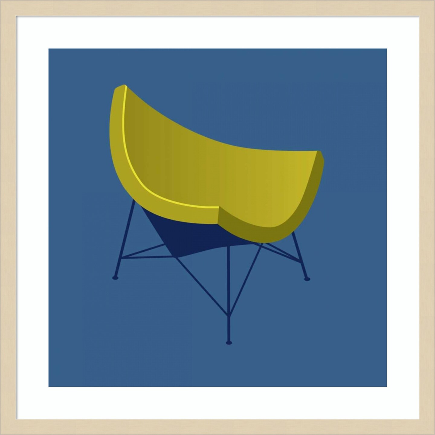 Mid Century Chair I by PI Gallerie Wood Framed Wall Art Print