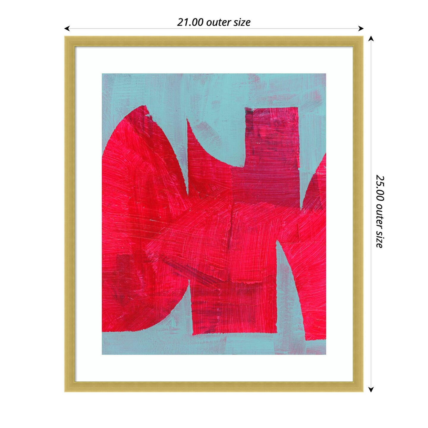 Magenta Ribbon I  by Cartissi Wood Framed Wall Art Print