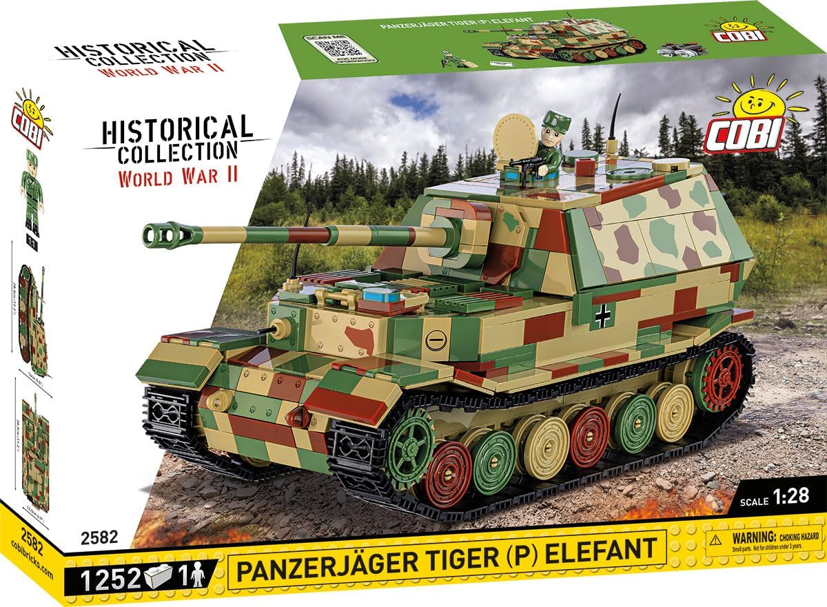 COBI Historical Collection WWII Panzerjager Tiger (P) Elefant Tank