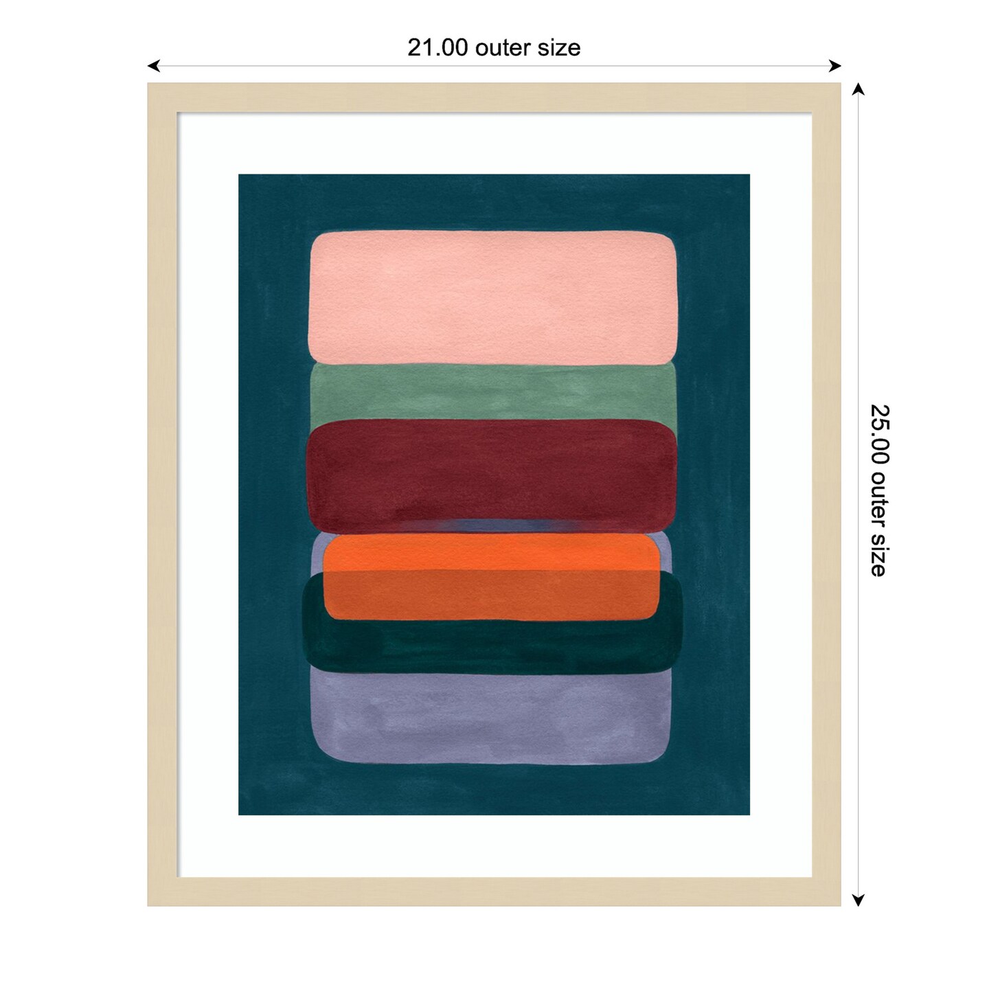 Layered Cake II by Grace Popp Wood Framed Wall Art Print