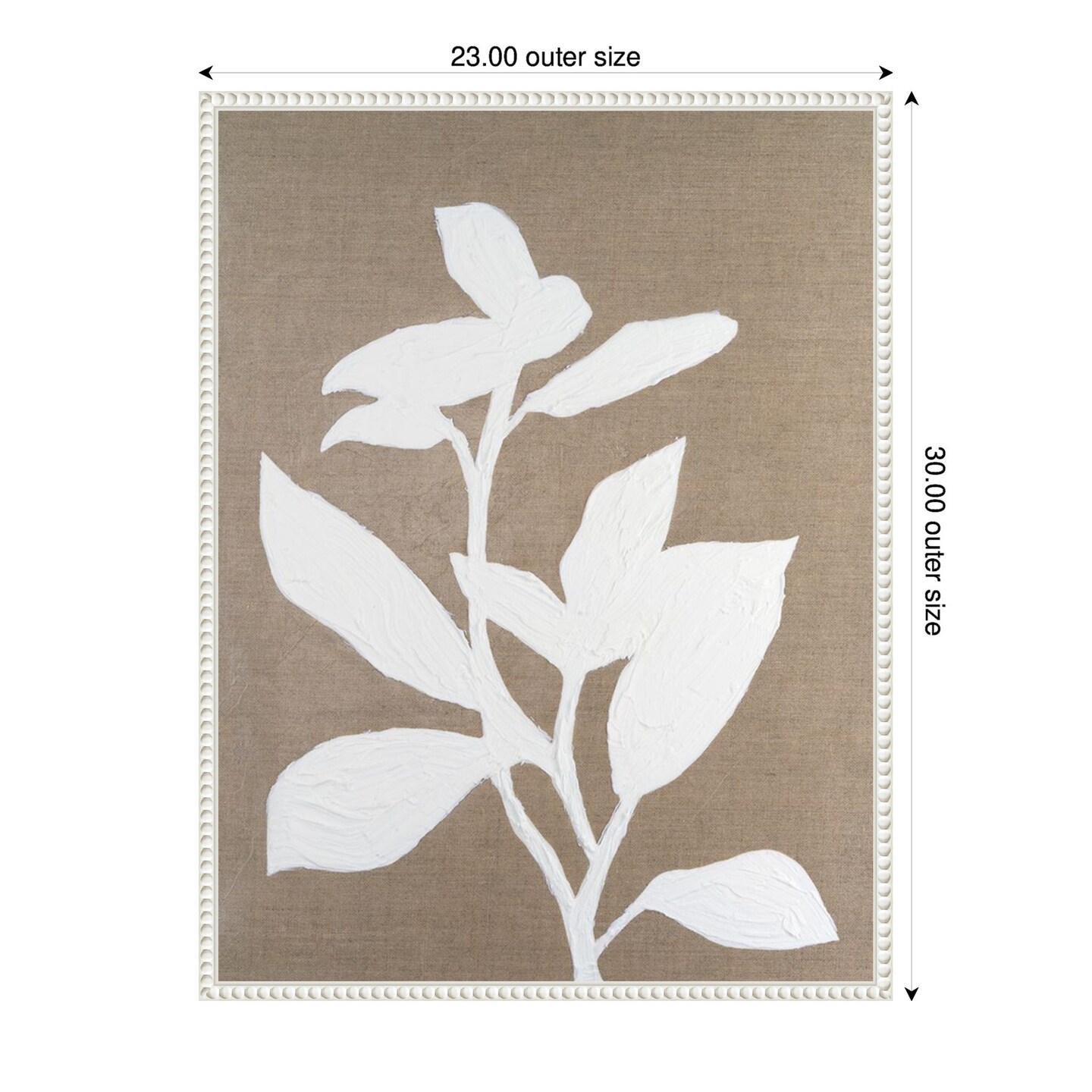Frosted Linen Floral I by Vanna Lam Framed Canvas Wall Art