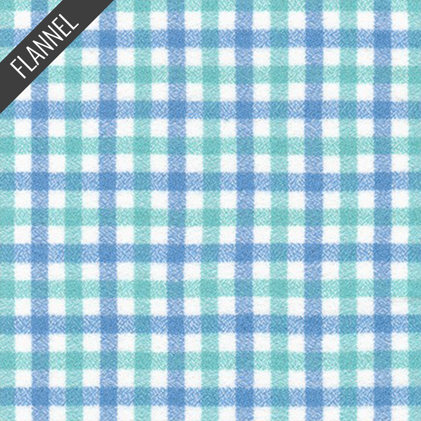 Mammoth Junior Windowpane Plaid Flannel in Sea Glass (srkf-19842-333) | Mammoth Junior Flannel | RK House of Flannel | Robert Kaufman
