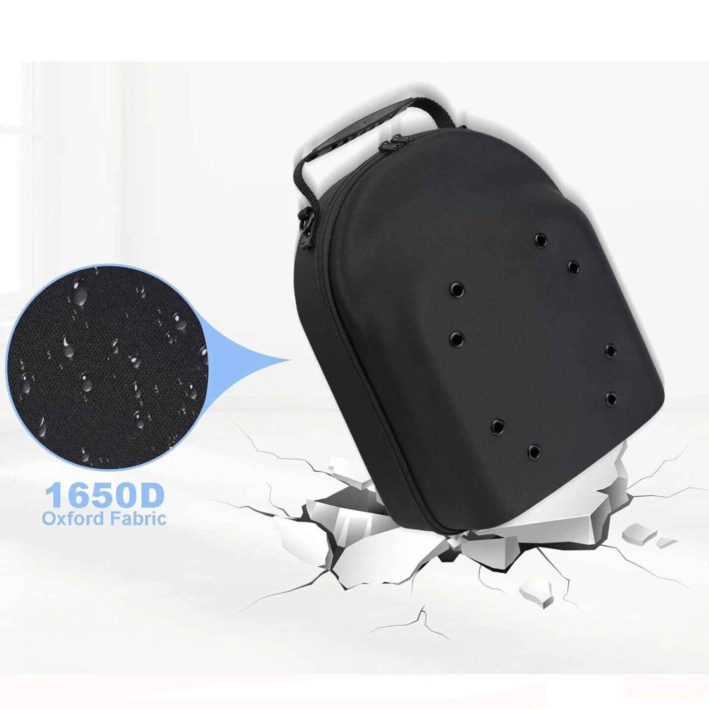 Hard Baseball Case Hat Carrier Storage Bag with Adjustable Shoulder Strap