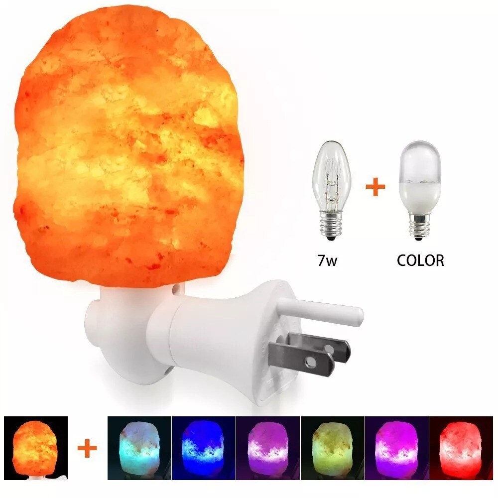 Himalayan Salt Lamp Natural Crystal Hand Carved Night Light