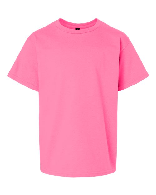 Gildan Youth Ultra Cotton Crewneck Short Sleeve T-Shirt for School Wear & Daily Activities