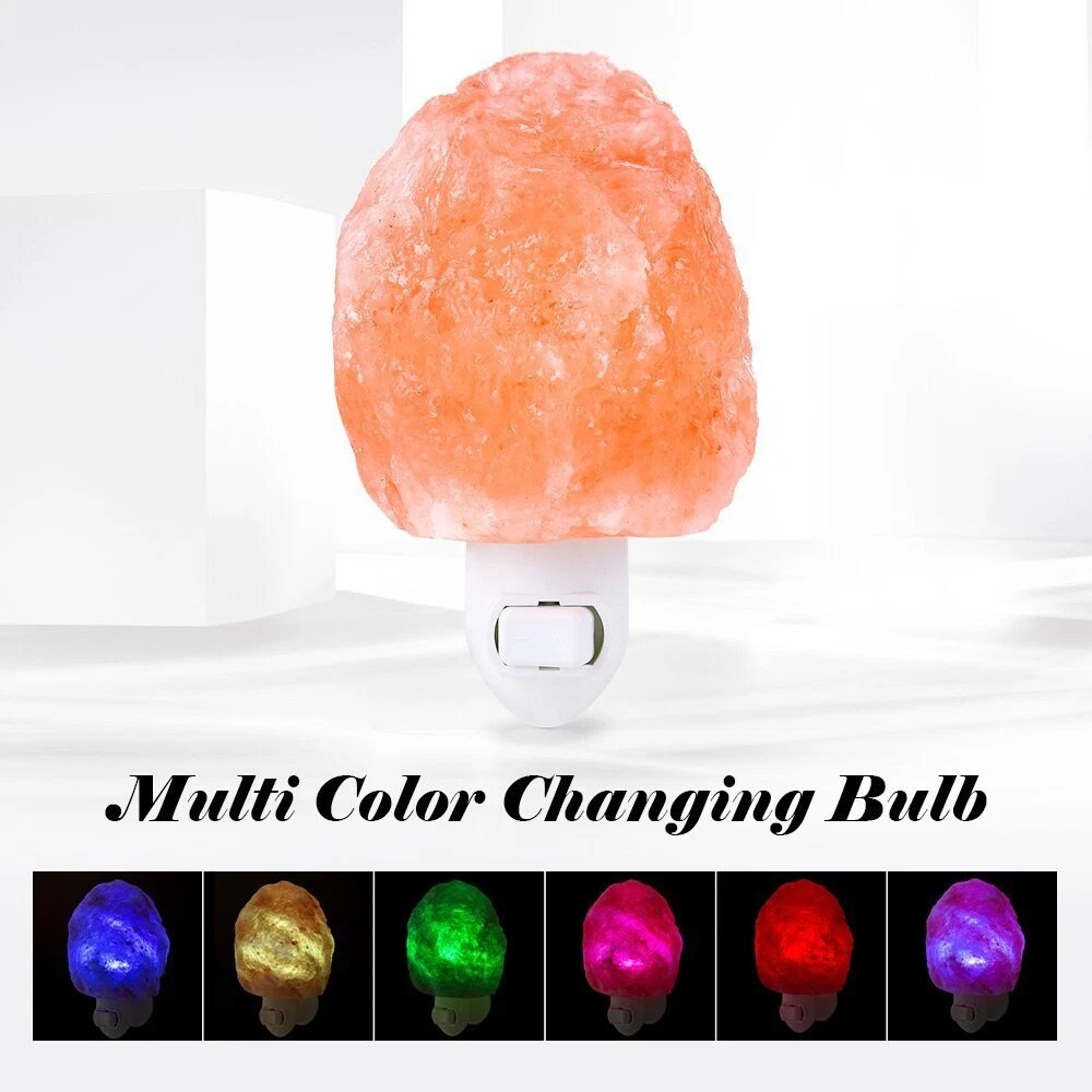 Himalayan Salt Lamp Natural Crystal Hand Carved Night Light