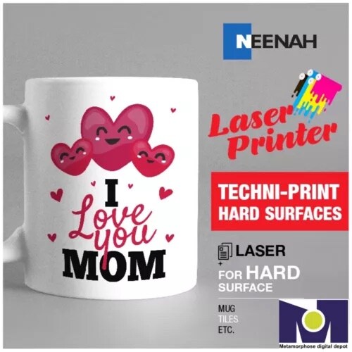 NEENAH TECHNIPRINT HS (Hard Surfaces) LASER TRANSFER PAPER 50 SHEETS 8.5&#x22;X11&#x22;