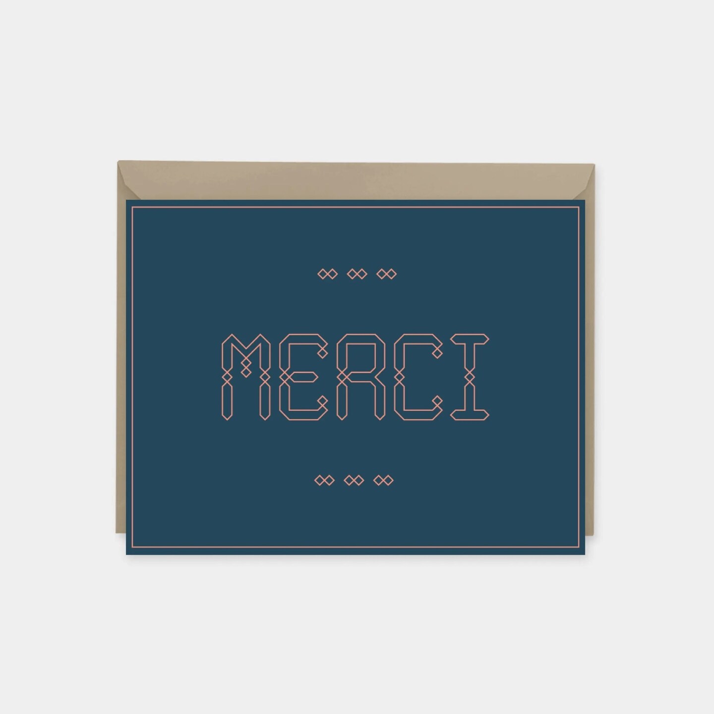 &#x22;Merci&#x22; Maroque Thank You Card