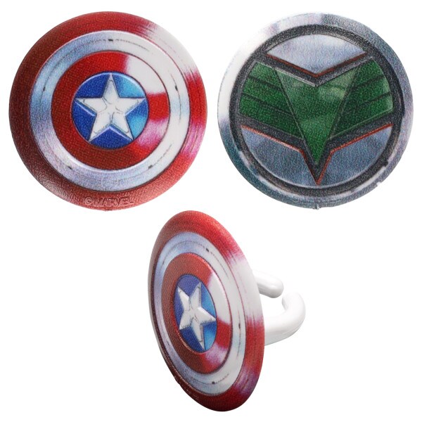 Marvel Studios&#x27; Captain America: Brave New World Assortment Cupcake Rings 12ct