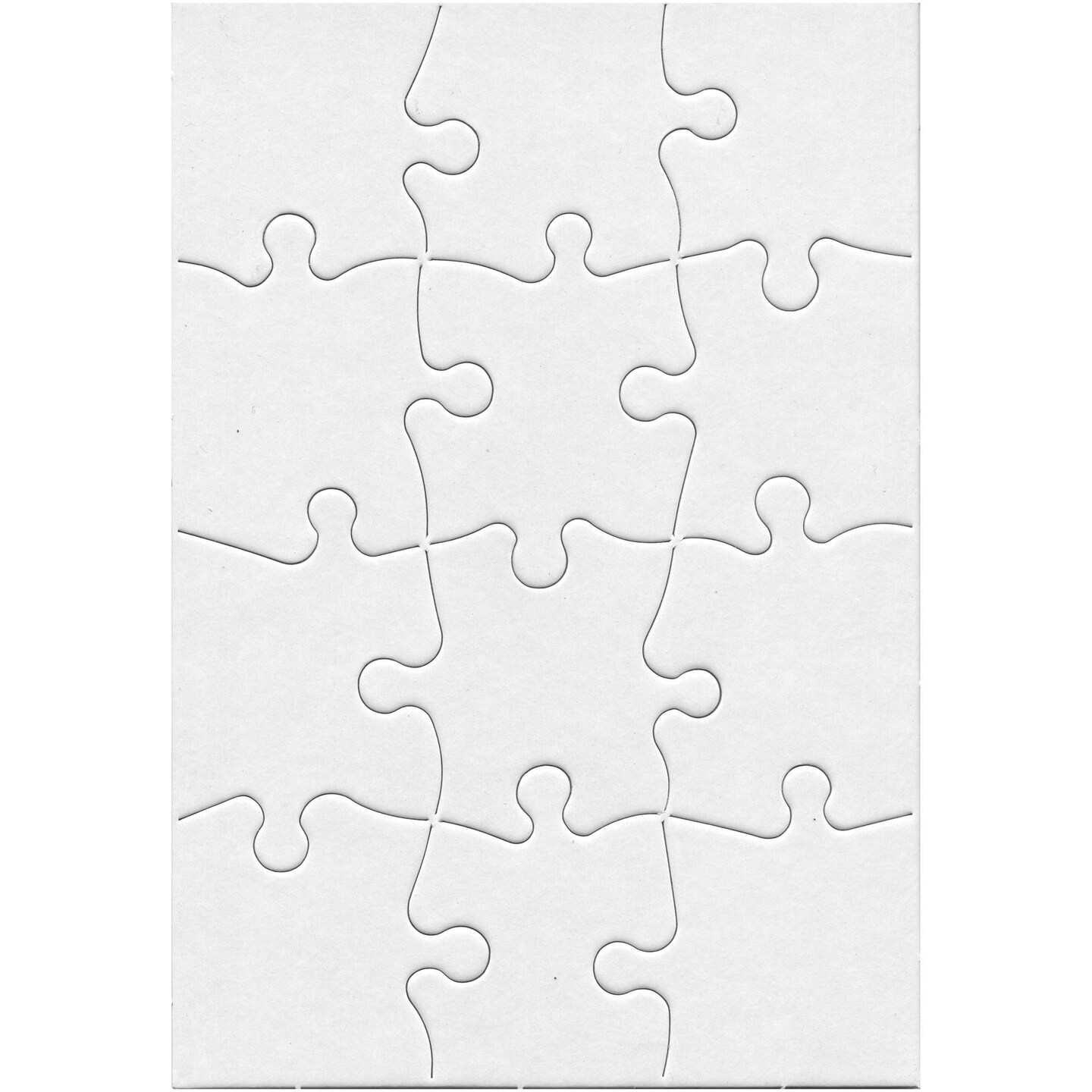 Compoz-A-Puzzle®, 5 1/2" x 8" Rectangle, 12-Piece, Pack of 24